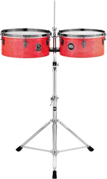 Meinl MR1415 14'' & 15'' Manolito Rodriguez Signature Timbales, Atomic Red