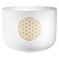 Meinl PCSB16FOL Planetary Tuned Crystal Singing Bowl 16", Flower of Life
