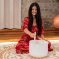 Meinl CSBM12C4 Crystal Singing Bowl 12, 440Hz, Root Chakra C4