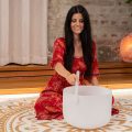 Meinl CSBM14E3 Crystal Singing Bowl 14, 440Hz, Solar Plexus Chakra E3