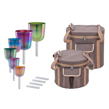 Meinl ESOLCSBSET Essence Solfeggio Crystal Singing Bowl Set