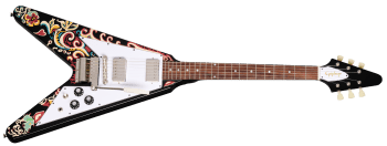 Epiphone Jimi Hendrix "Love Drops" Flying V Ebony w/ Artwork