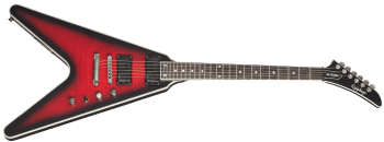 Epiphone Dave Mustaine Prophecy Flying V Figured Aged Dark Red Burst