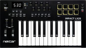 Nektar Impact LX25mk3 - MIDI keyboard, 25 keys, pads & encoders