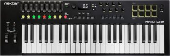 Nektar Impact LX49mk3 - MIDI keyboard, 49 keys, pads, faders & encoders