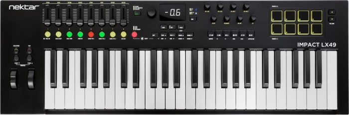 Nektar Impact LX49mk3 - MIDI keyboard, 49 keys, pads, faders & encoders