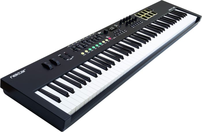 Nektar Impact LX88mk3 - MIDI keyboard, 88 semi-weighted keys, pads, faders & encoders