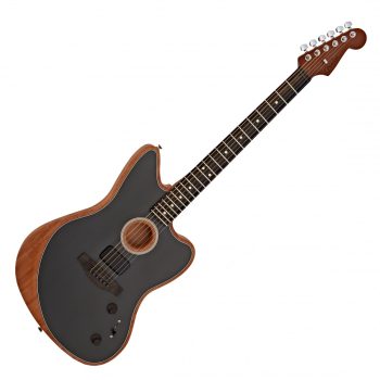 Fender American Acoustasonic Telecaster, Channel-Bound Neck, Ebony Fingerboard, Tungsten