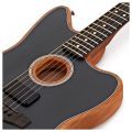 Fender American Acoustasonic Telecaster, Channel-Bound Neck, Ebony Fingerboard, Tungsten