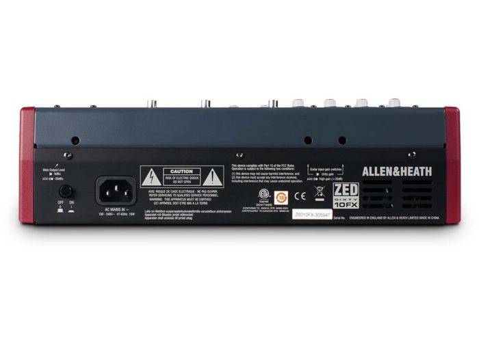 Allen-Heath ZED-10FX 4 Mono 2 Stereo with USB
