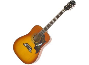 Epiphone Dove Studio (Acoustic/Electric w/ Fishman SoniTone) Violinburst Acoustics