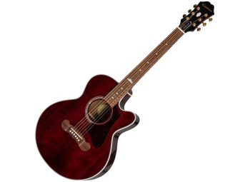 Epiphone EJ-200SCE Coupe Wine Red Acoustics