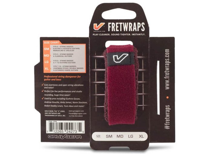 Gruv-Gear FretWraps HD Wine 1-Pack Burgundy - Small
