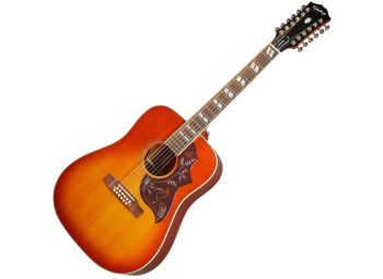 Epiphone Hummingbird 12-str All Solid Wood Aged Cherry Sunburst Gloss Inspired by Gibson