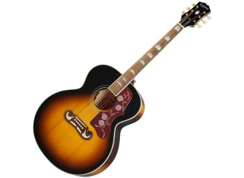 Epiphone J-200 All Solid Wood Aged Vintage Sunburst Gloss Inspired by Gibson