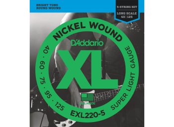 Daddario EXL220-5 Nickel Wound