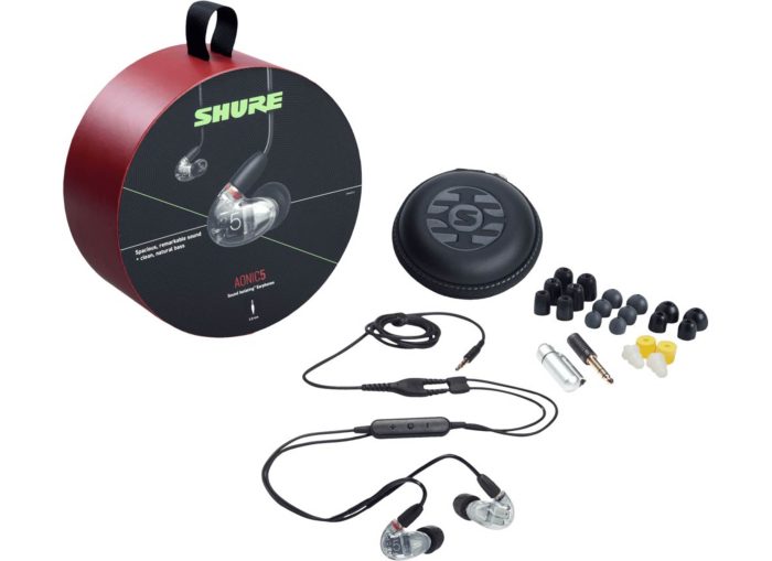 Shure Aonic 5 3BA EARPHONE,CLEAR with RMCE-UNI