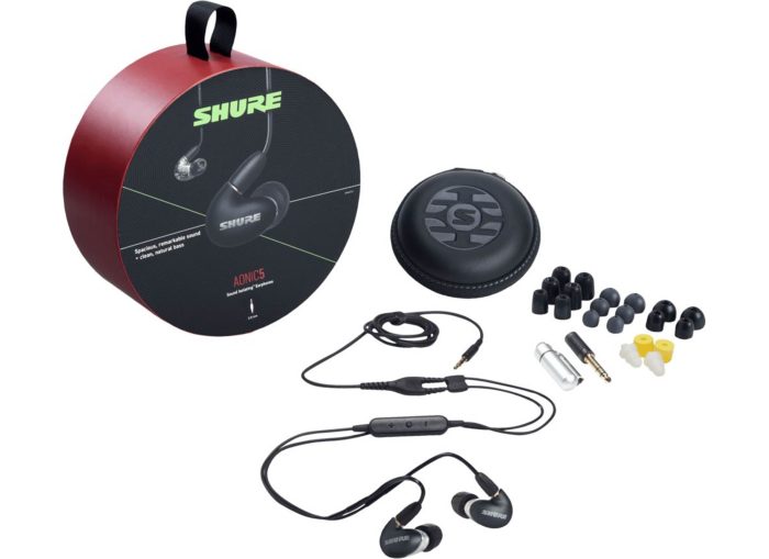 Shure Aonic 5 3BA EARPHONE,BLACK with RMCE-UNI