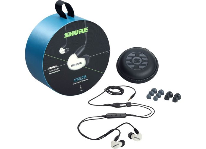 Shure Aonic 215 EARPHONE,WHITE With RMCE-UNI