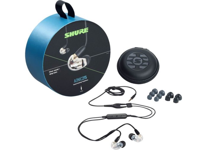 Shure Aonic 215 EARPHONE,CLEAR With RMCE-UNI