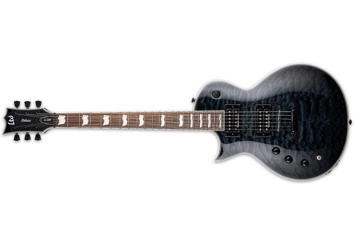Ltd Ec-1000 Piezo Stblk Lh See Thru Black Ec Series Guitars - Lefthand