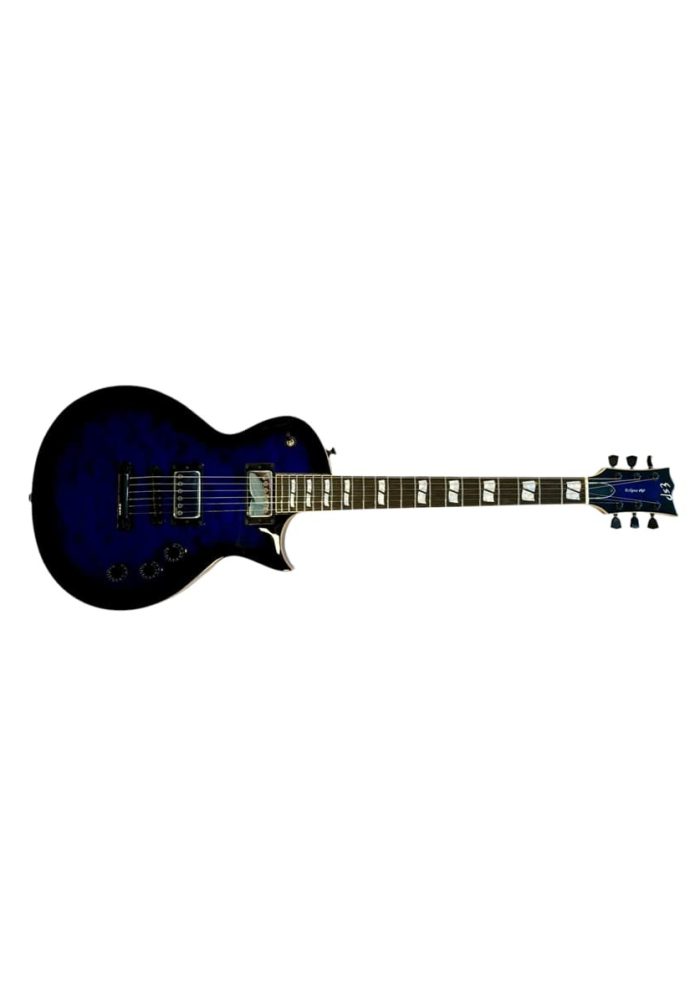 Esp Eclipse Qm Dark Blue Sundburst Emg Bh