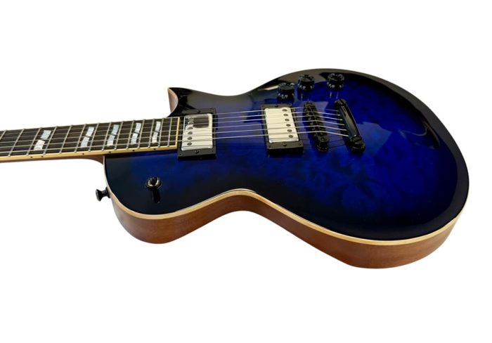 Esp Eclipse Qm Dark Blue Sundburst Emg Bh