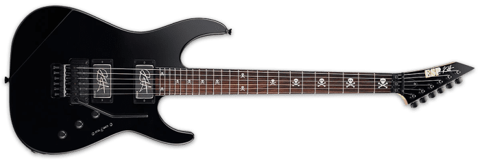 Esp Kh-2 Neck Thru Body Black Kirk Hammet Signature Series