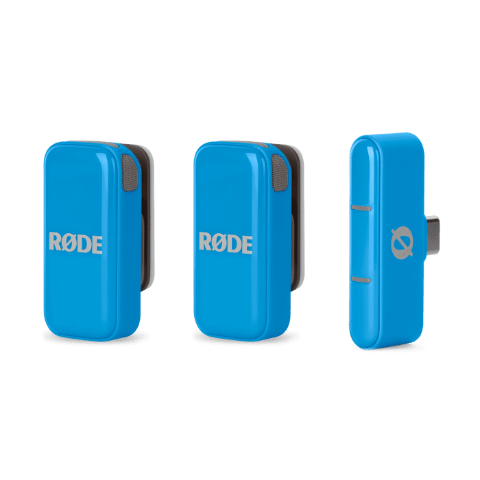Rode Micro (USB-C, Blue) Ultra-Compact Wireless Mic System
