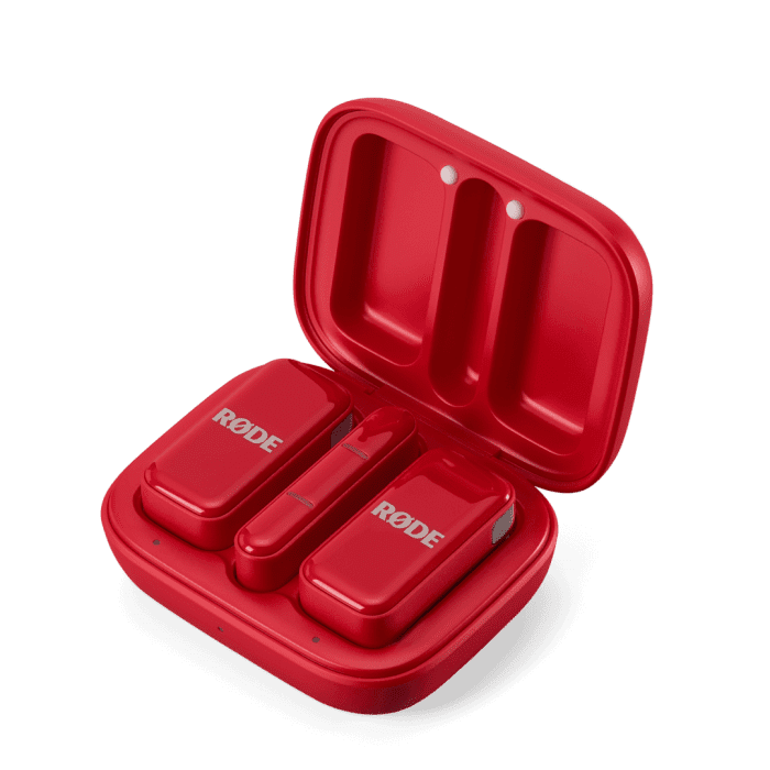Rode Micro (USB-C, Red) Ultra-Compact Wireless Mic System