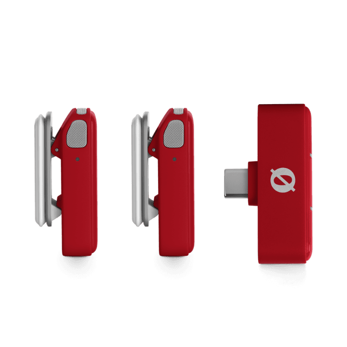 Rode Micro (USB-C, Red) Ultra-Compact Wireless Mic System