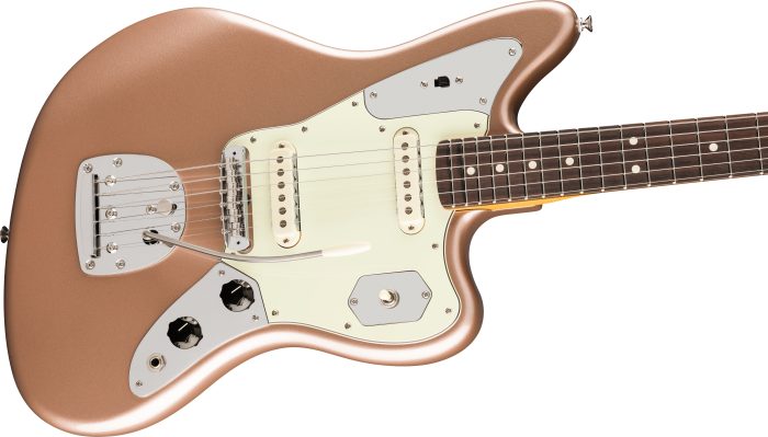 Fender American Professional Classic Jaguar, Rosewood Fingerboard, Faded Firemist Gold