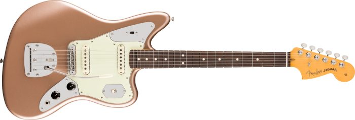 Fender American Professional Classic Jaguar, Rosewood Fingerboard, Faded Firemist Gold