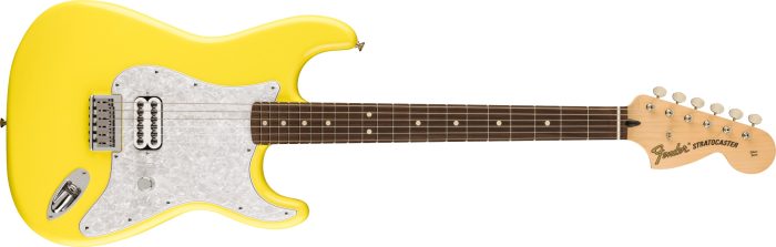 Fender Limited Edition Tom Delonge Stratocaster, Rosewood Fingerboard, Graffiti Yellow