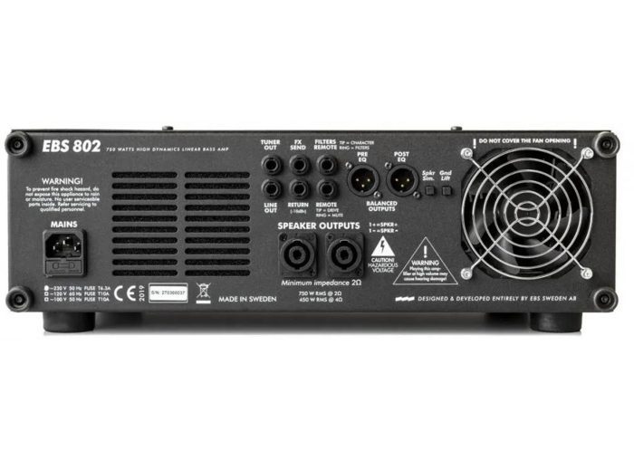 Ebs EBS 802, (EU) High Dynamics Linear Bass Head 750 W