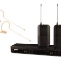 Shure BLX188 Dual headset system med MX153 (S8)