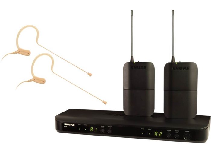 Shure BLX188 Dual headset system med MX153 (S8)