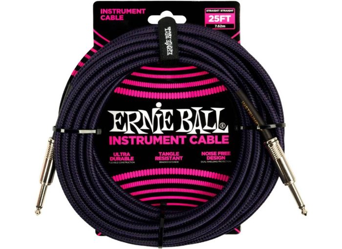 Ernie-Ball 6397 25Ft Cable Pur/Bk 7,5M