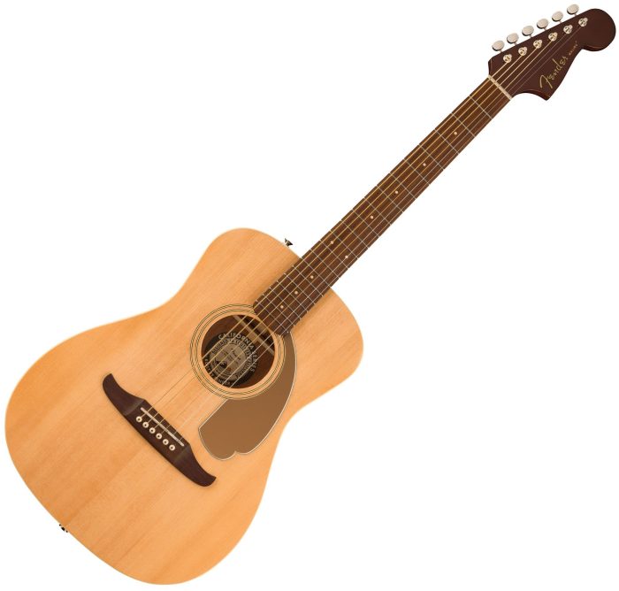 Fender Malibu Player, Walnut Fingerboard, Tortoiseshell Pickguard, Olympic White