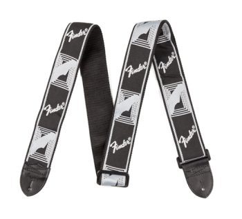 Fender 2" monogrammed strap Black/grey