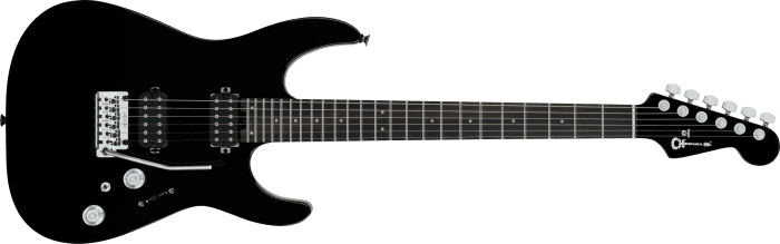Charvel Pro-Mod Plus DK24 HH 2PT EB, Ebony Fingerboard - Raven Black