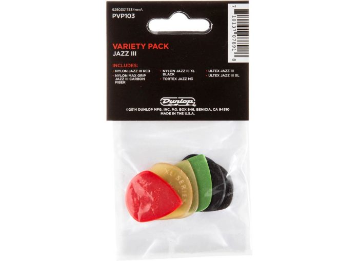 Dunlop JAZZ III Variety Pack PVP103 6