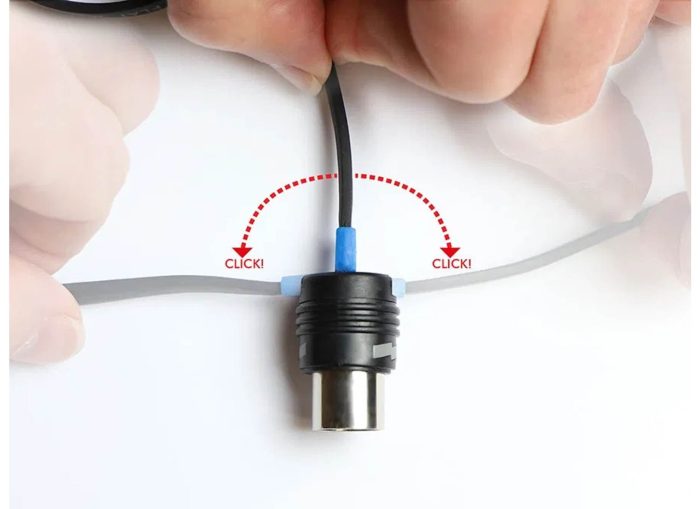 Ebs MIDI-28, BlueDOT 5p Flat Midi Cable 28 cm