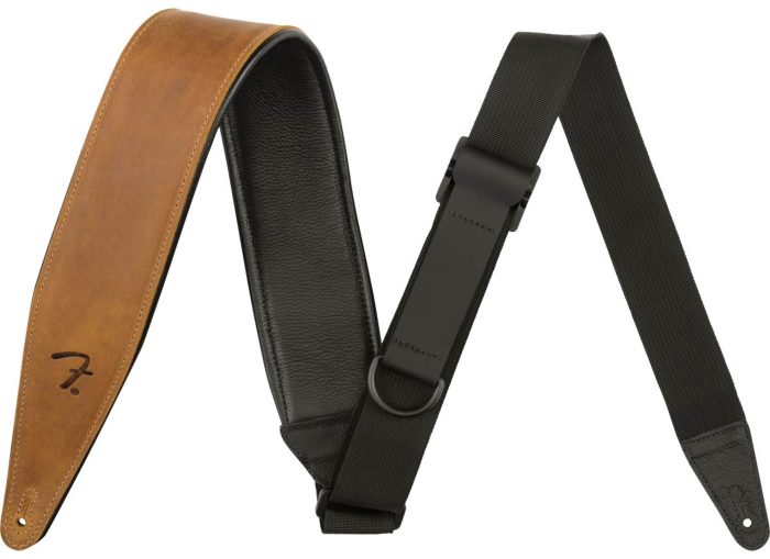 Fender Right Height Leather Strap, Cognac