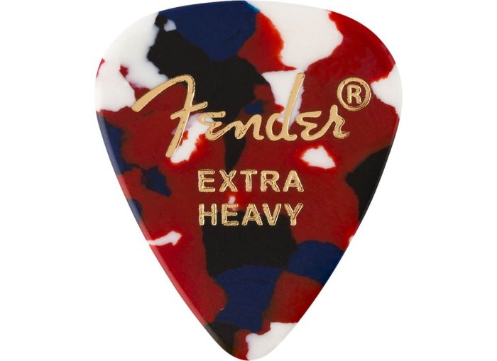 Fender 351 Shape Premium Picks, Extra Heavy, Confetti, 12 Count