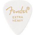 Fender 351 Shape Premium Picks, Extra Heavy, White, 12 Count