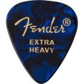 Fender 351 Shape Premium Picks, Extra Heavy, Blue Moto, 12 Count