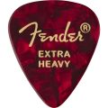 Fender 351 Shape Premium Picks, Extra Heavy, Red Moto, 12 Count