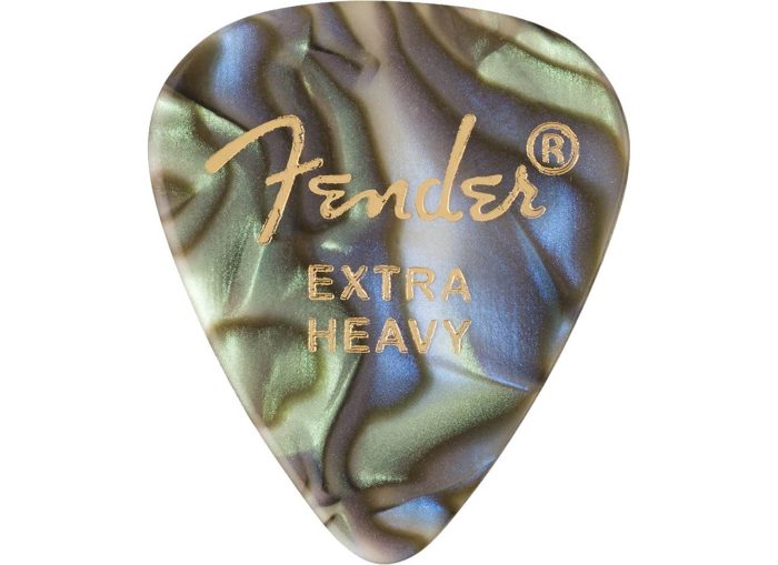 Fender 351 Shape Premium Picks, Extra Heavy, Abalone, 12 Count