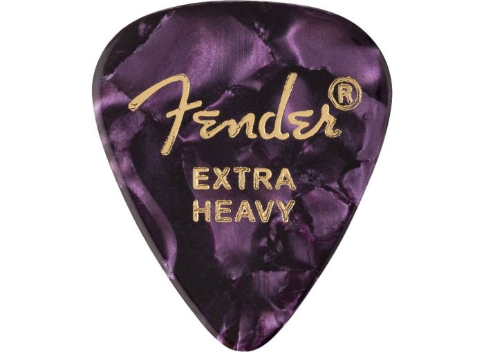 Fender 351 Shape Premium Picks, Extra Heavy, Purple Moto, 12 Count